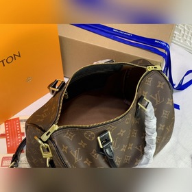 LV Итальянская ткань, оригинальная бронзовая фурнитура, чехол для