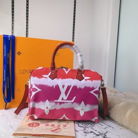 LV серия с принтом в технике батик, артикул： M45146, ярко-красный