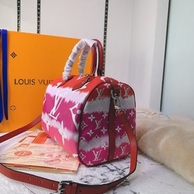 LV серия с принтом в технике батик, артикул： M45146, ярко-красный