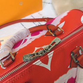 LV серия с принтом в технике батик, артикул： M45146, ярко-красный