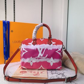 LV серия с принтом в технике батик, артикул： M45146, ярко-красный