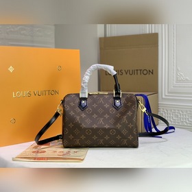 LV Итальянская ткань, оригинальная бронзовая фурнитура, чехол для