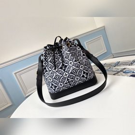 LV модель M57154 черная сумка-бакет Новый старинный узор, предст