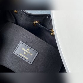 LV модель M57154 черная сумка-бакет Новый старинный узор, предст