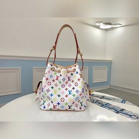 LV Классическая модель M42229 белого цвета Эта сумка с завязкамиз