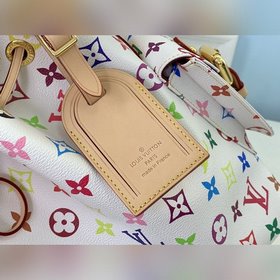 LV Классическая модель M42229 белого цвета Эта сумка с завязкамиз
