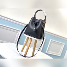 LV Модель M45396 Сумка-ведро, маленькая, импортная кожа Размеры： 