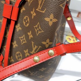 Ткань с покрытием LV Monogram - Цветная отделка из телячьей кожи 