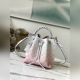 LV Артикул： M57853 Сумка-бакет Muria в градиентном розовом цвете