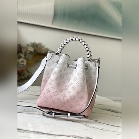 LV Артикул： M57853 Сумка-бакет Muria в градиентном розовом цвете