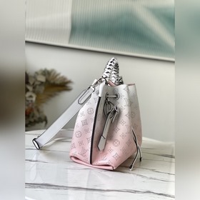 LV Артикул： M57853 Сумка-бакет Muria в градиентном розовом цвете