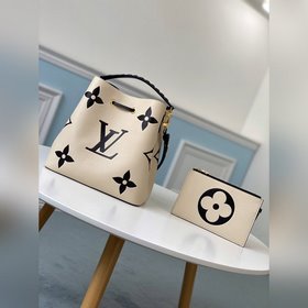LV Артикул： M56889 Молочно-белая сумка NéoNoé среднего размера С