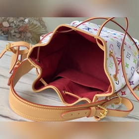 LV Модель： M42229 Белая сумка с цветными шнурками Изготовлена из