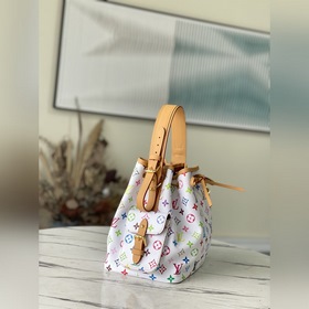 LV Модель： M42229 Белая сумка с цветными шнурками Изготовлена из