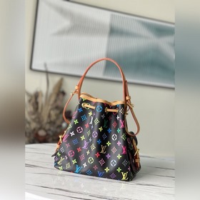 LV Модель： M42229 Черная сумка с цветными ремешками Сумка из бре