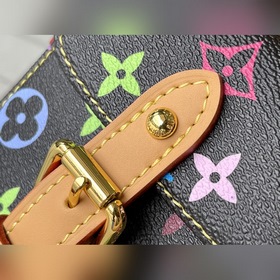 LV Модель： M42229 Черная сумка с цветными ремешками Сумка из бре