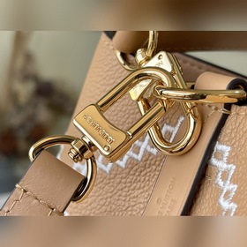 LV Модель： M46029 Коричнево-желтый Сумка-бакет из мягкой кожи с