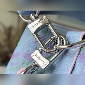LV Модель： M46173 Синий NeoNoé BB Сумка-бакет из кожи , изготов