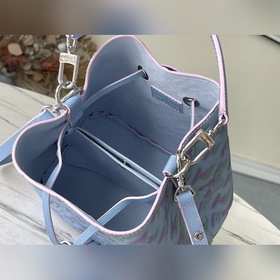 LV Модель： M46173 Синий NeoNoé BB Сумка-бакет из кожи , изготов