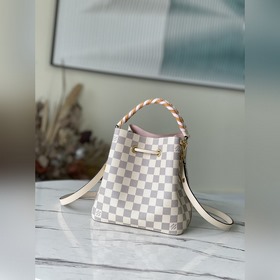 LV Модель： N45292 Белая плетеная сумка-бакет (розовый) Создана д