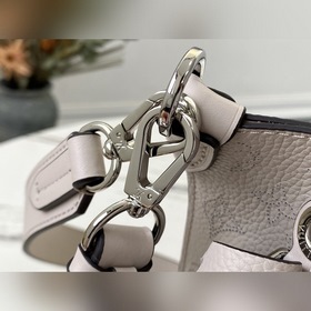 LV Модель： M55 Розово-фиолетовая сумка-бакет Muria из перфорирова