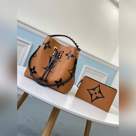 LV Артикул： M56888 Карамельный цвет  NéoNoé Средняя сумка-бакет