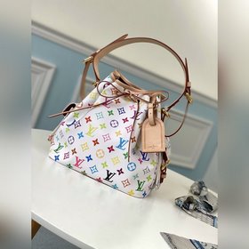 LV Артикул： M42229 Белая сумка с цветными шнурками Изготовлена и