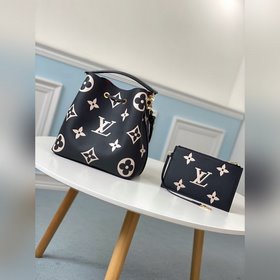 LV « » Артикул： M45256 Черный шелкография &nbsp; NéoNoé Средн