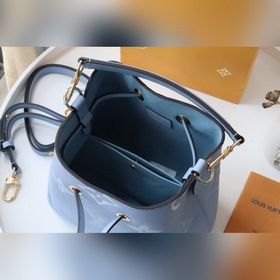 LV Артикул： M45709 Летний синий  NéoNoé BB сумка-бакет Кожа Mon
