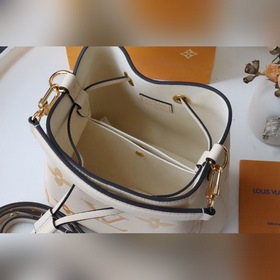 LV Артикул： M45716 Ванильный желтый  NéoNoé BB сумка-бакет Кожа