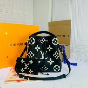 LV Модель M56890 Черный  NéoNoé средняя сумка-бакет из тисненной