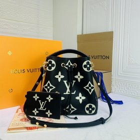 LV Модель M56890 Черный  NéoNoé средняя сумка-бакет из тисненной