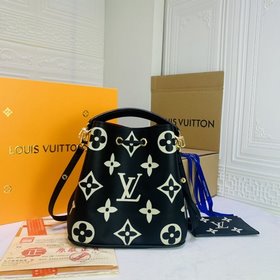 LV Модель M56890 Черный  NéoNoé средняя сумка-бакет из тисненной