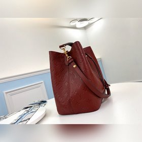 LV Модель M45256 Румяный NéoNoé Средняя сумка-бакет Изготовлена и