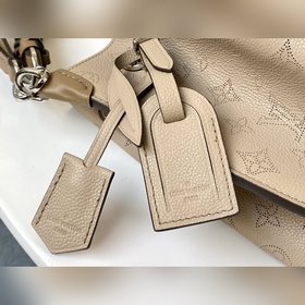 LV Модель M55799, сумка-бакет цвета слоновой кости Muria, из кожи