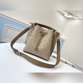 LV Модель M55799, сумка-бакет цвета слоновой кости Muria, из кожи