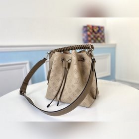 LV Модель M55799, сумка-бакет цвета слоновой кости Muria, из кожи