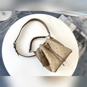 LV Модель M55799, сумка-бакет цвета слоновой кости Muria, из кожи