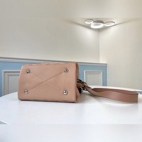 LV модель M55801 розовая сумка-бакет Muria из перфорированной тел