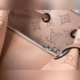 LV модель M55801 розовая сумка-бакет Muria из перфорированной тел