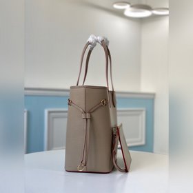 LV Средняя сумка Neverfull Артикул： M56947 Слоновая кость Роско