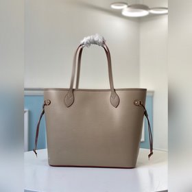 LV Средняя сумка Neverfull Артикул： M56947 Слоновая кость Роско