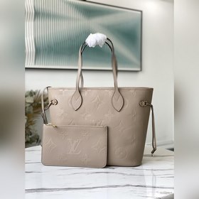 LV Средняя сумка Neverfull Артикул： M45685 Цвет： слоновая кость 