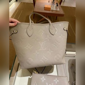 LV Средняя сумка Neverfull Артикул： M45685 Цвет： слоновая кость 