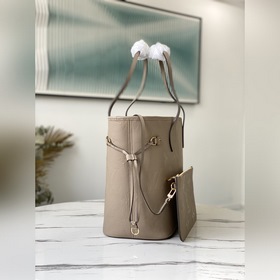 LV Средняя сумка Neverfull Артикул： M45685 Цвет： слоновая кость 