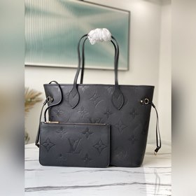 LV Средняя сумка Neverfull Артикул： M45685 Черный Сумка Neverfu