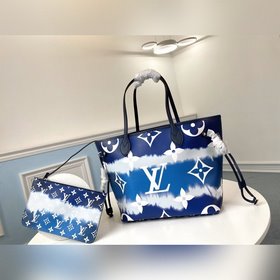 LV Модель M45128 Серия Escale Neverfull Средняя сумка Вдохновленн
