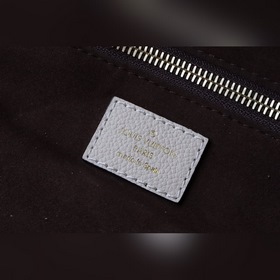 LV модель M45685 Полностью кожаная сумка Neverfull среднего разм