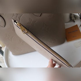 LV Модель： M45685 Сумка-шоппер Neverfull среднего размера из кож