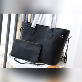 LV Модель： M45685 Сумка-шоппер Neverfull среднего размера из кож